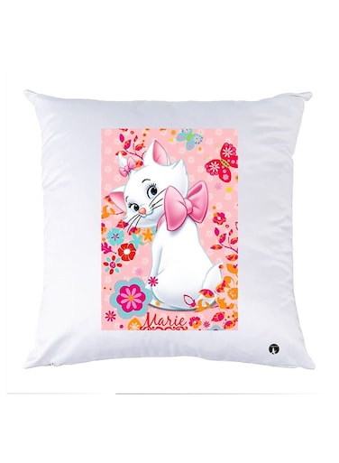 Printed Pillow Case polyester White 30x30cm