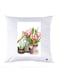 Printed Pillow Case polyester White 30x30cm