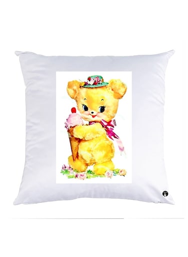 Printed Pillow polyester White 30x30cm
