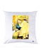 Printed Pillow polyester White 30x30cm