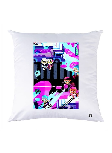 Printed Pillow polyester White 30x30cm