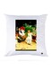 Printed Pillow Case polyester White 30x30cm