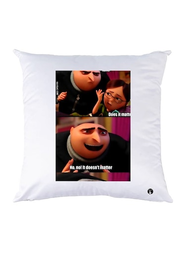 Printed Pillow polyester White 30x30cm
