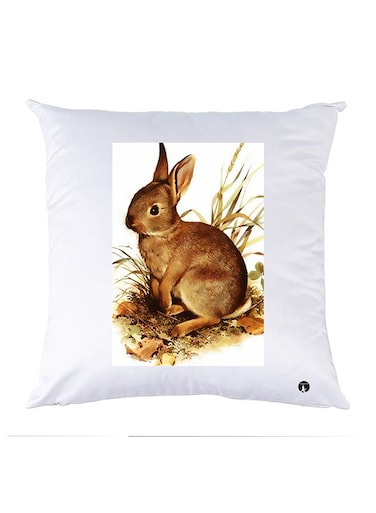 Printed Pillow Case polyester White 30x30cm