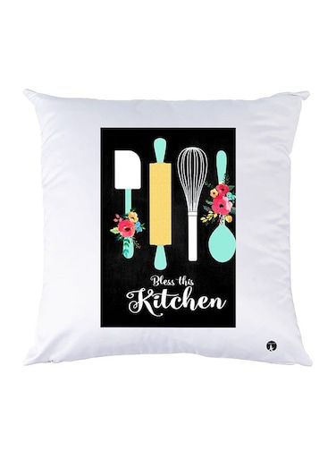 Printed Pillow Case polyester White 30x30cm