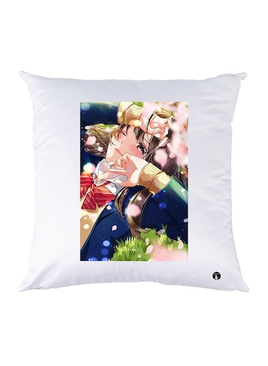 Printed Pillow polyester White 30x30cm