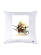 Printed Pillow Case polyester White 30x30cm
