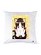 Printed Pillow Case polyester White 30x30cm