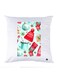 Printed Pillow Case Polyester White 30x30cm