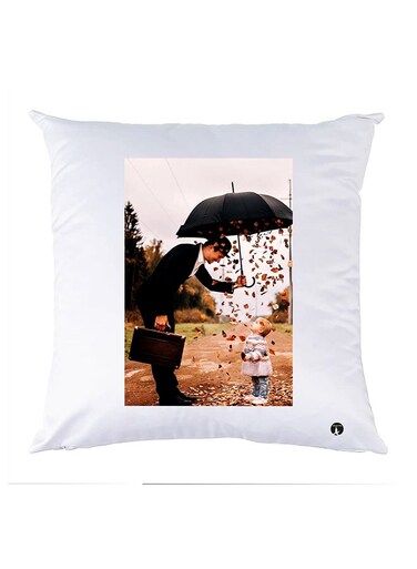 Printed Pillow polyester White 30x30cm