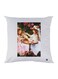 Girls Printed Throw Pillow White/Pink/Green 30x30cm