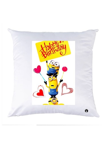 Printed Pillow Case polyester White 30x30cm
