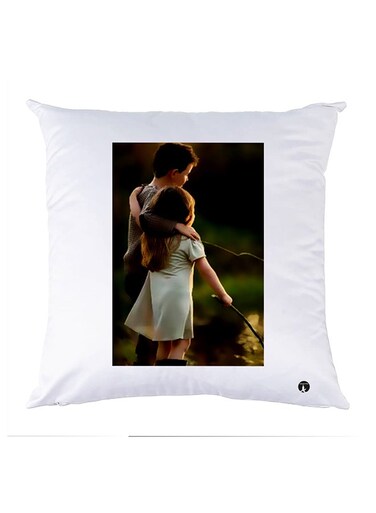 Printed Pillow polyester White 30x30cm