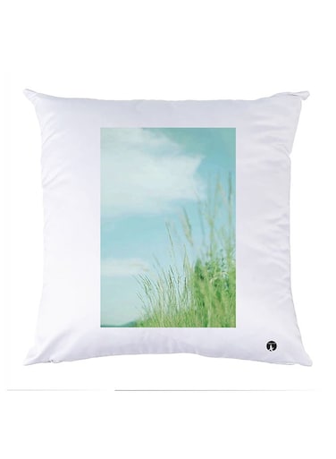 Printed Pillow Case polyester White 30x30cm