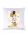 Printed Pillow polyester White 30x30cm