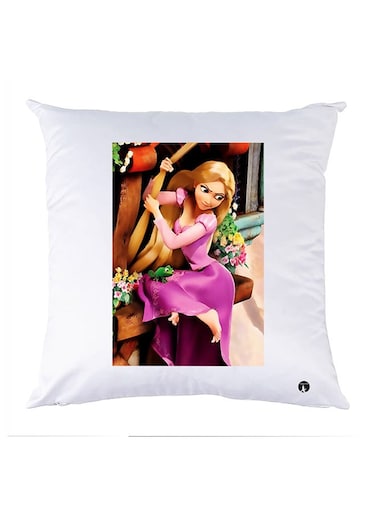 Printed Pillow polyester White 30x30cm