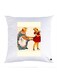 Printed Pillow Case polyester White 30x30cm