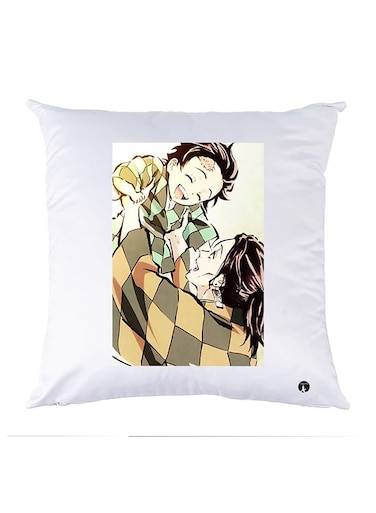Printed Pillow polyester White 30x30cm