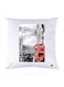 Printed Pillow polyester White 30x30cm