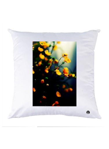 Printed Pillow polyester White 30x30cm