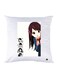 Printed Pillow Case polyester White 30x30cm