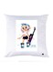 Printed Pillow polyester White 30x30cm