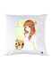 Printed Pillow Case polyester White 30x30cm