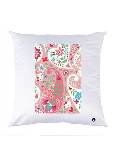 Printed Pillow Case polyester White 30x30cm