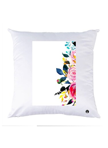 Printed Pillow Case Polyester White 30x30cm