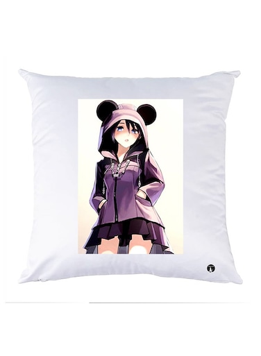 Printed Pillow Case polyester White 30x30cm