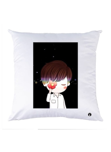 Printed Decorative Pillow Multicolour 30x30cm