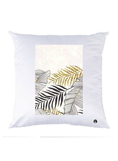 Printed Pillow Case polyester White 30x30cm