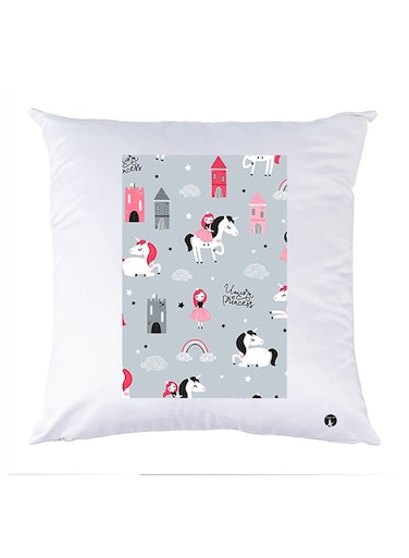 Printed Pillow Case polyester White 30x30cm