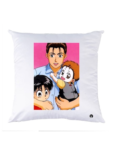 Printed Pillow Case polyester White 30x30cm