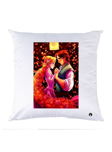 Printed Pillow Case polyester White 30x30cm