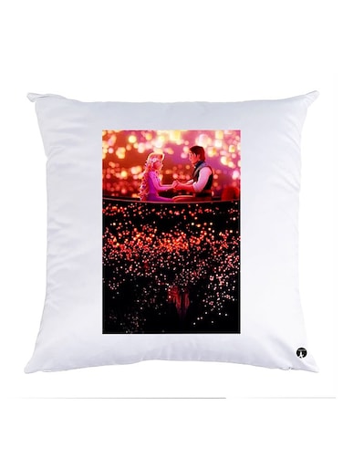 Printed Pillow polyester White 30x30cm