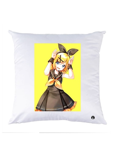 Printed Pillow Case polyester White 30x30cm