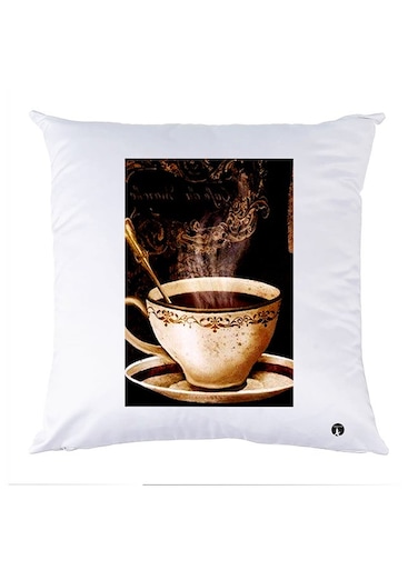 Printed Pillow polyester White 30x30cm