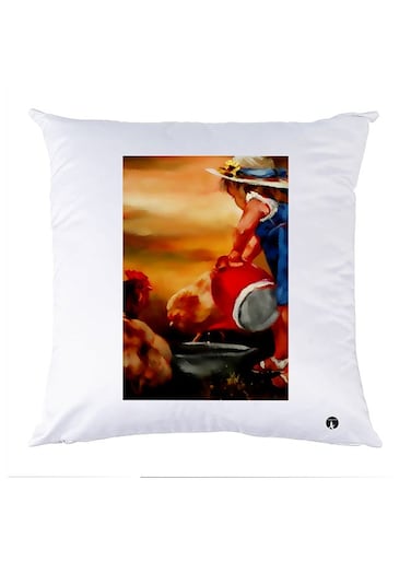 Printed Pillow polyester White 30x30cm