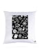 Printed Pillow Polyester White