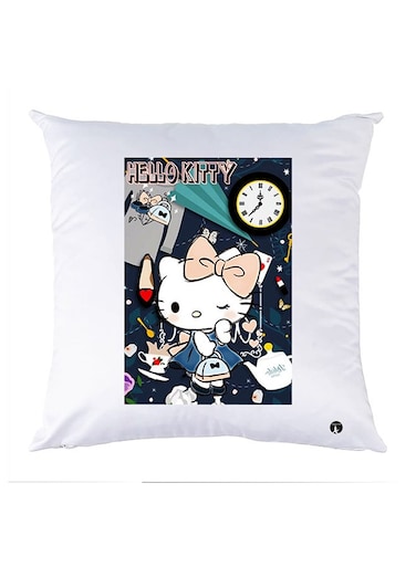 Printed Pillow polyester White 30x30cm