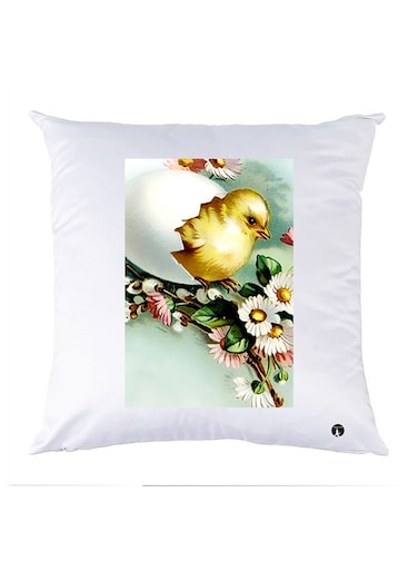 Printed Pillow Case polyester White 30x30cm