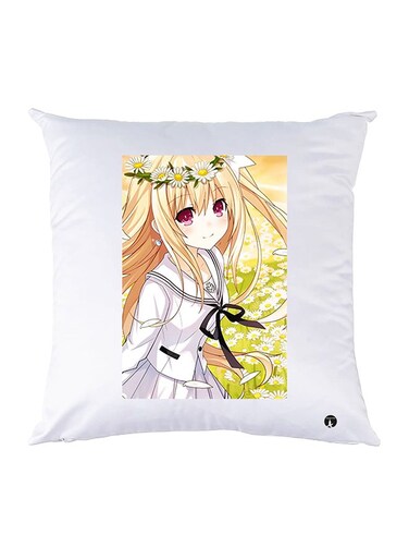 Printed Pillow Case Polyester White