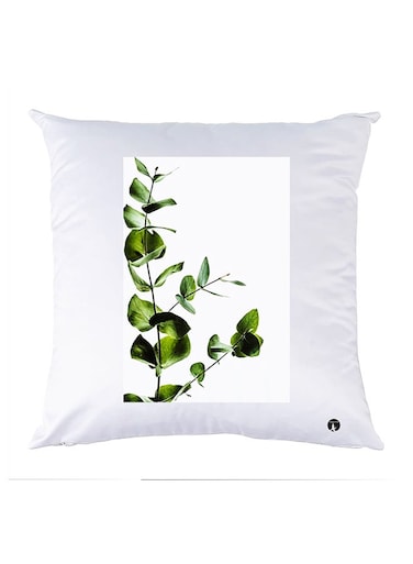 Printed Pillow Case Polyester White 30x30cm