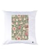 Cartoon Printed Throw Pillow White/Grey/Pink 30x30cm