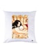 Printed Pillow Case Polyester White 30x30cm