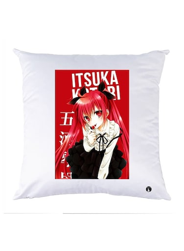 Printed Pillow polyester White 30x30cm