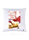 Printed Pillow polyester White 30x30cm