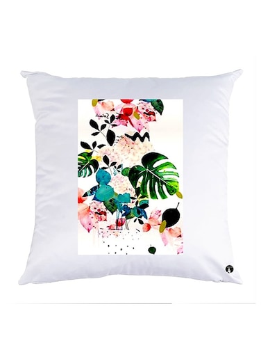 Printed Pillow Case polyester White 30x30cm