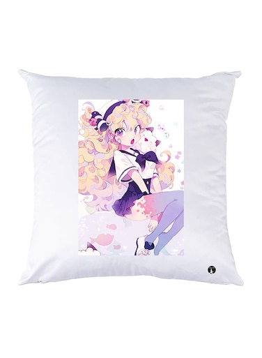 Printed Pillow Case polyester White 30x30cm